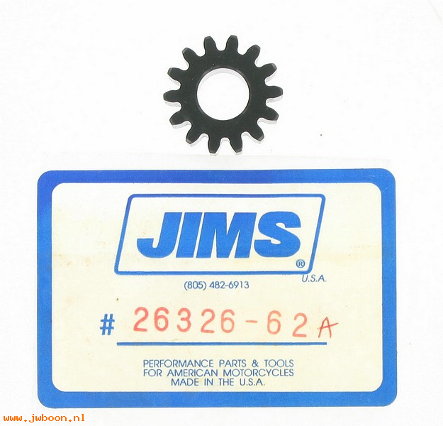 R  26326-62A (26326-62A): Feed idler gear, oil pump  -  JIMS USA - Big Twins L'62-'99