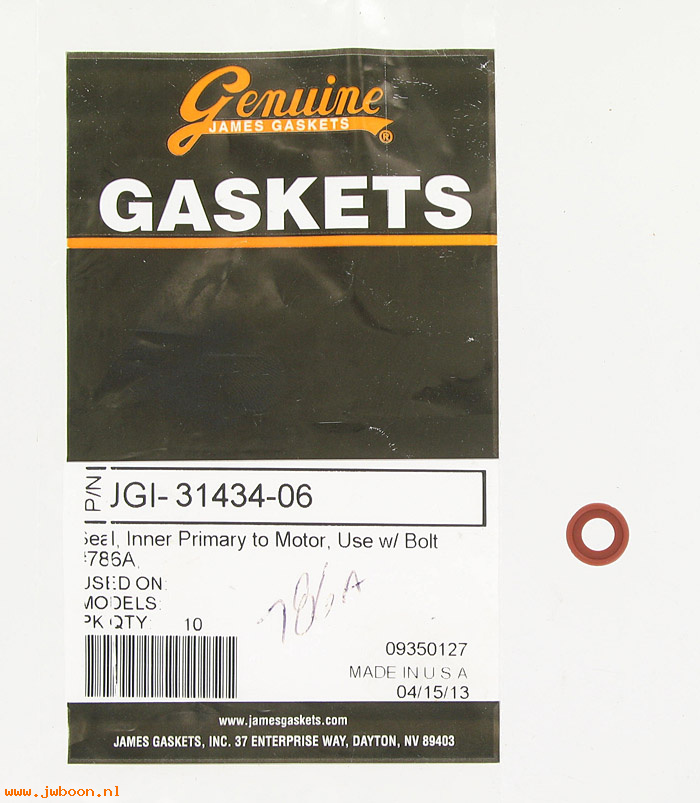 R  31434-06 (31434-06): Seal, inner primary to motor - use with bolt 786A