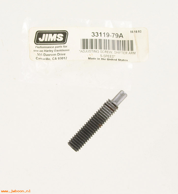 R  33119-79A (33119-79A): Adjusting screw - shifter arm,JIMS - Shovelhead, Evo 1340cc 80-92