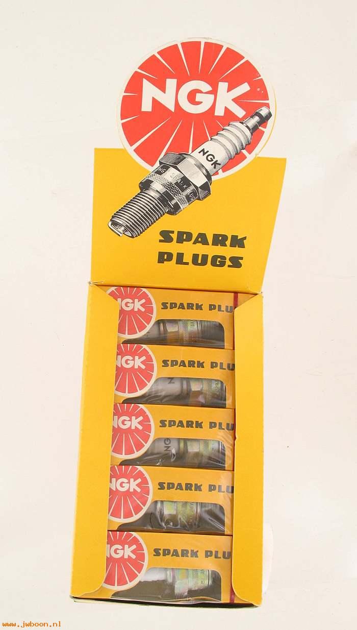 R     37-09A-7.10pack (32300-09): Spark plugs, NGK A-7 - Compares to H-D no.4 heat range