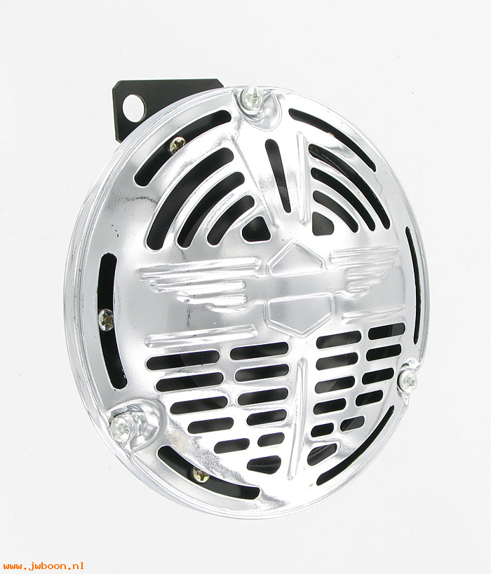 R   4801-37C12 (69001-42): Horn, 12 Volt, chrome cover with wings