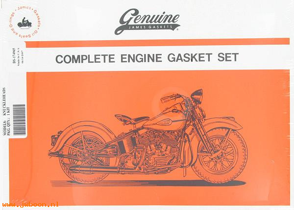 R     51-36 (17028-36): Complete engine gasket set - James gaskets - Knucklehead 36-47