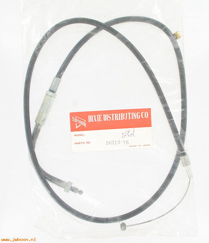 R  56313-76 (56313-76): Throttle cable assy. - XL, FL, FX late76-80. FLT 1980