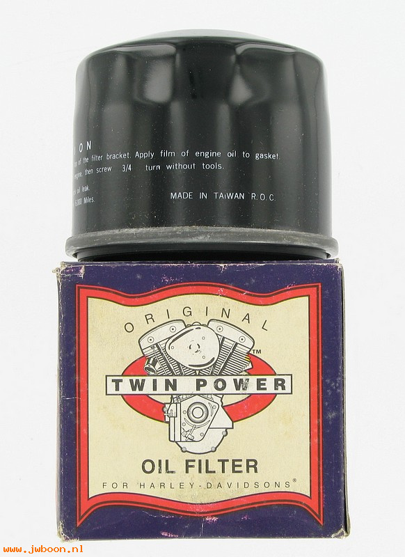 R  63810-80 (63810-80): Oil filter, spin-on - FL late'82-'84. FX late'82-'85, Shovelhead