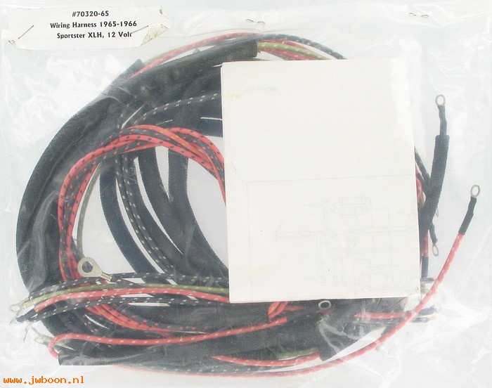 R  70320-65 (70320-65): Wiring set - Sportster Ironhead, XLH '65-'66. 12V