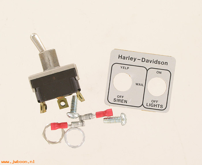 R  71432-83 (71432-83): Toggle switch, with decal - siren - FLH-80 1984. FXRP L84, Police