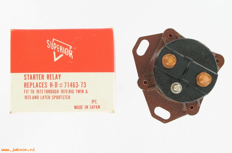R  71463-73 (71463-73): Starter relay - FL 74-79. FX 73-79. XL 75-76. XLCR