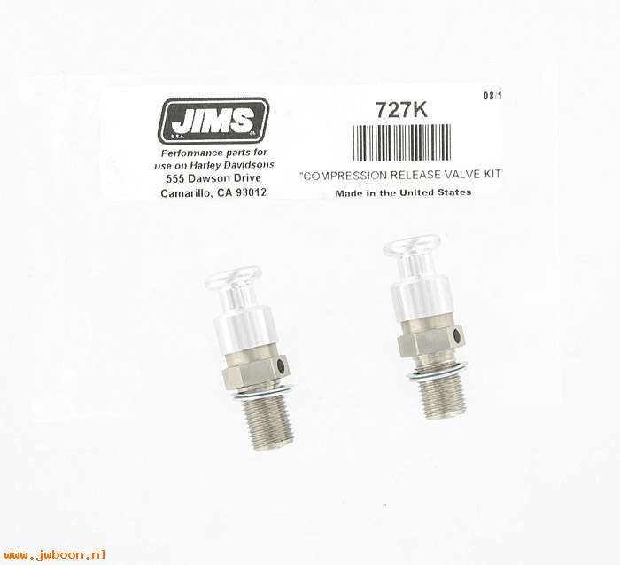 R 727K (): Compression release valve kit - JIMS Machining USA, in stock