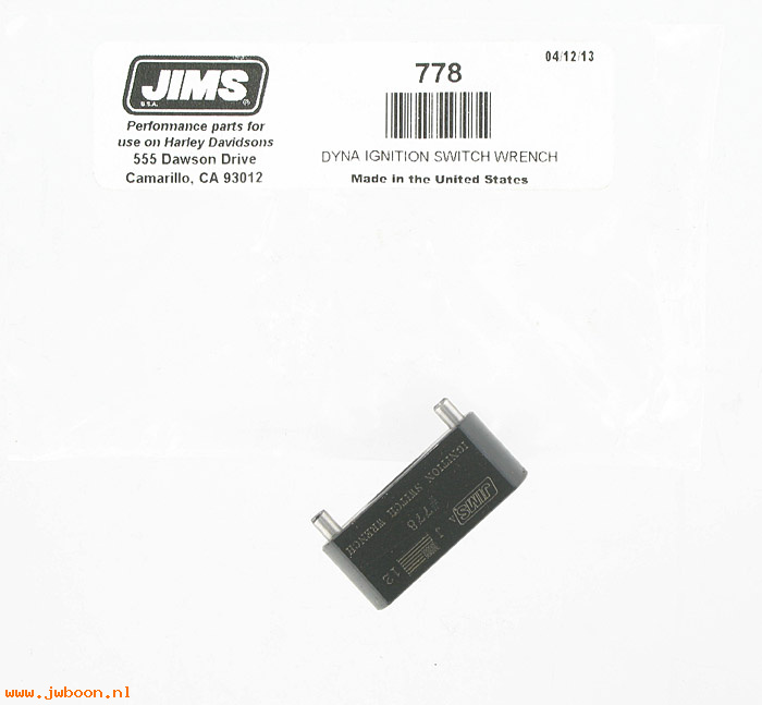 R 778 (): Dyna ignition switch, fork lock tool - JIMS USA, in stock