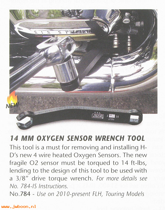R 784 (): Wrench, oxygen sensor - JIMS Machining, in stock, in stock