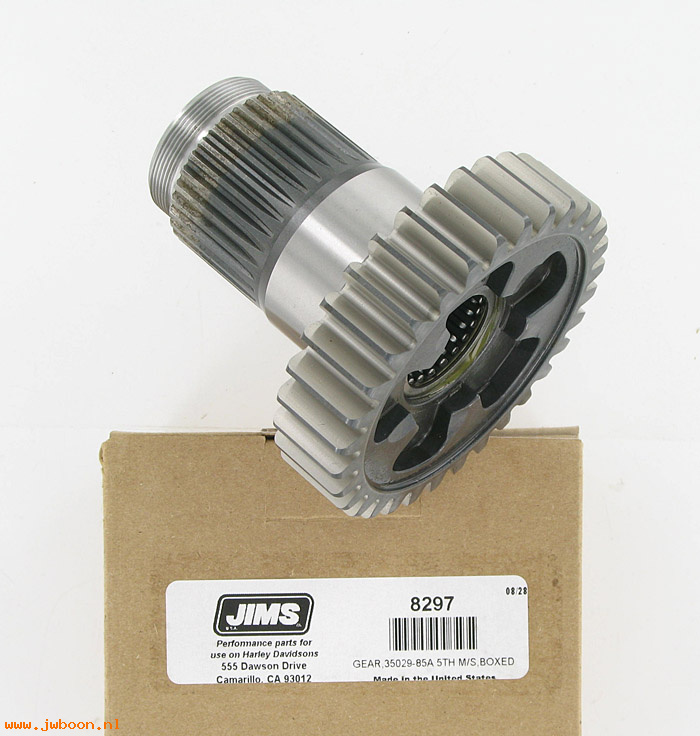 R 8297 (35029-85A): Fifth gear - mainshaft - JIMS USA - Big Twins '85-'90, in stock