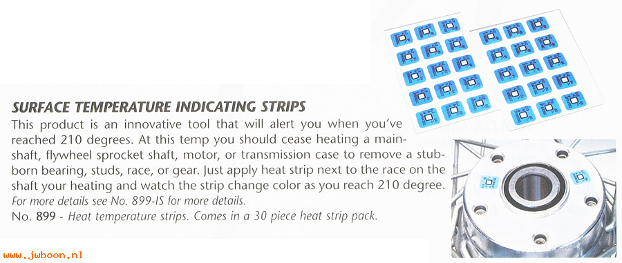 R 899 (): Heat stickers, 30 - JIMS Machining performance parts in stock