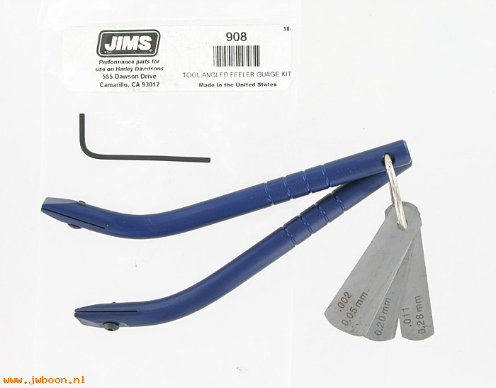 R 908 (): Angled feeler gauge kit in stock - JIMS Machining since 1967