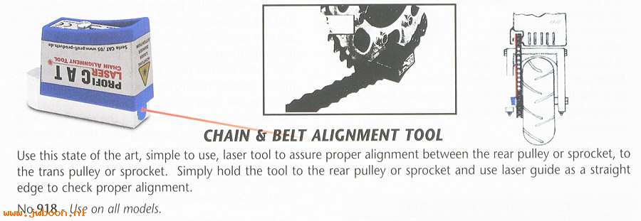 R 918 (): Chain and belt alignment tool - JIMS USA since 1967, in stock