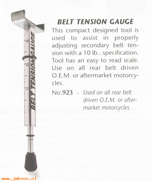 R 923 (HD-35381): Belt tension gauge - JIMS Performance motorcycle parts in stock