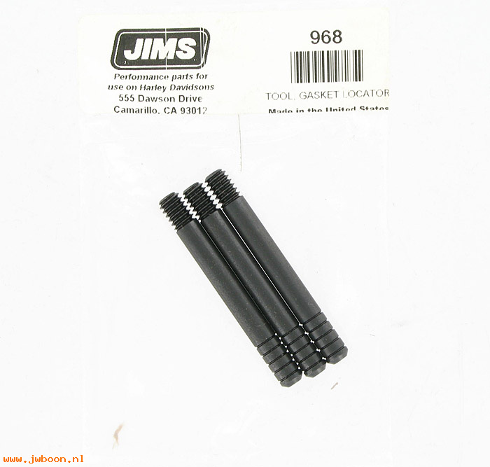 R 968 (): Gasket locator - JIMS - BT, XL's w.1/4"-20 mtg holes, in stock
