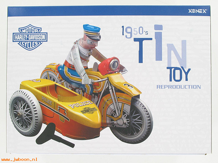 S -1088 (): 1950's Tin toy replica - yellow sidecar