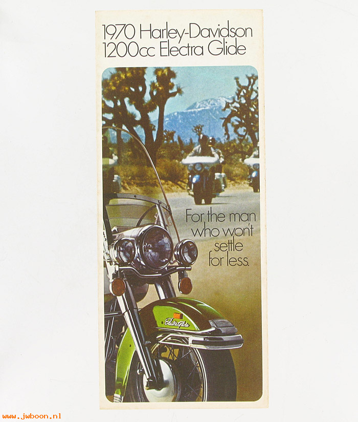  SB1970E (): Specifications brochure 1970 Electra-Glide - NOS