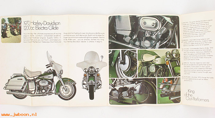  SB1970E (): Specifications brochure 1970 Electra-Glide - NOS
