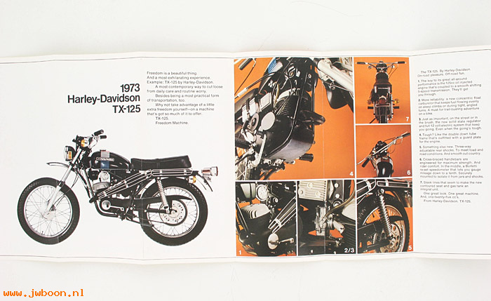  SB1973TX (): Specifications brochure 1973 TX-125 - NOS