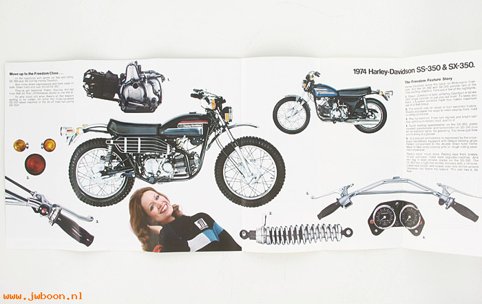  SB1974SSX (): Specifications brochure 1974 SS-350, SX-350 - NOS