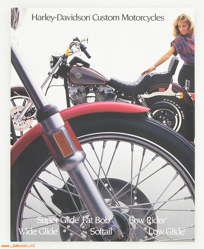  SB1985Custom (): Specifications brochure 1985 Custom Motorcycles - NOS