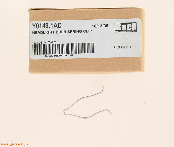   Y0149.1AD (Y0149.1AD): Spring clip, headlight bulb - NOS - Buell XB, 1125R