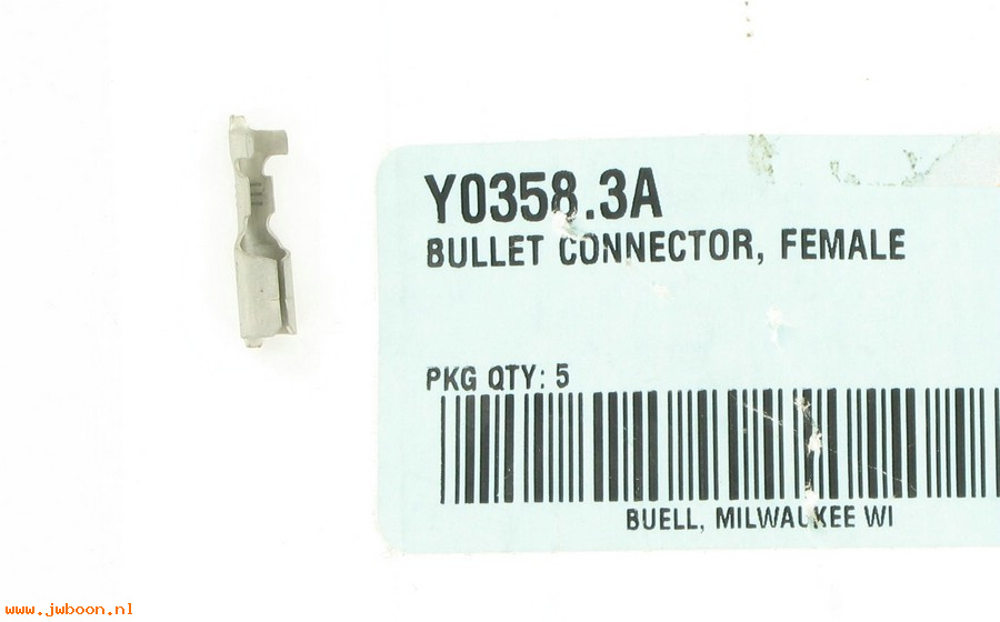   Y0358.3A (72065-94Y): Connector,female bullet -NOS- Buell M2,S2/S3,S1/X1 95-02. Blast