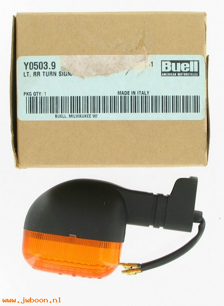  Y0503.9 (68751-96Y): Turn signal,left,front/ right,rear -NOS- Buell M2,S3 97-02. S1/X1