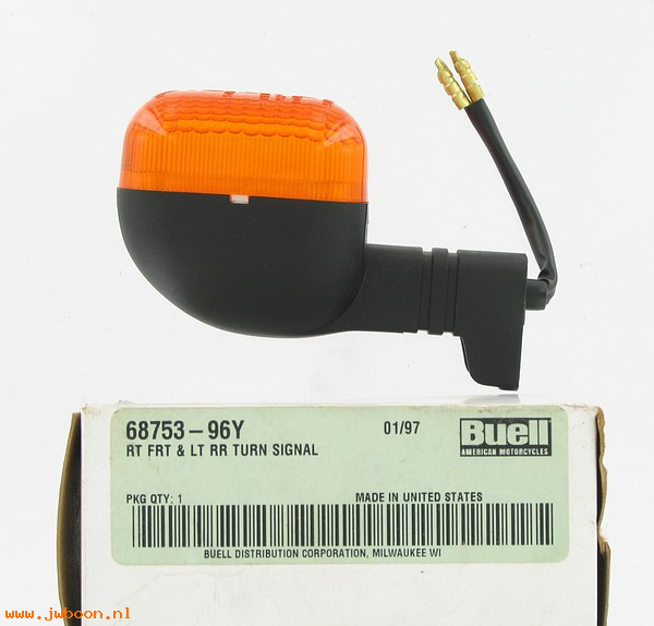   Y0504.9 (68753-96Y): Turn signal, right front / left rear - NOS - Buell M2, S3, S1/X1