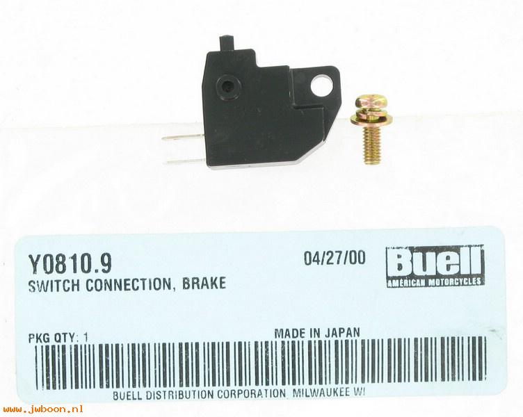   Y0810.9 (71776-96Y): Switch,front brake lever -NOS- Buell M2,S3,S1/X1 96-99. Blast. XB