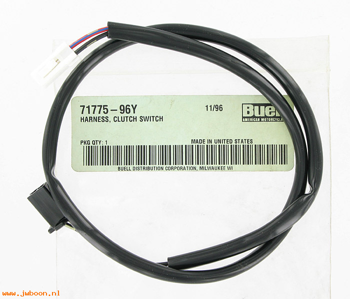   YH024.9 (71775-96Y): Wiring harness, clutch switch -NOS- Buell M2,S3 97-99.S1/X1 96-99
